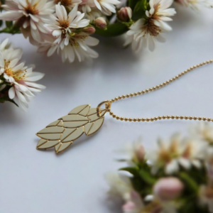 Collier "Alma" en laiton plaqué or